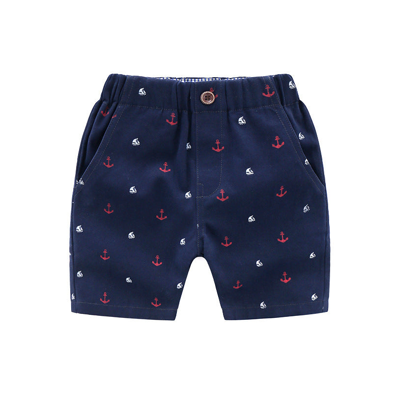 Samuel Casual Baby Print Fashion Thin Pants Children Beach Shorts