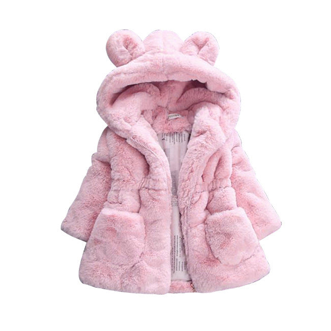 Hannie A girl's fur coat for autumn and winter Tops