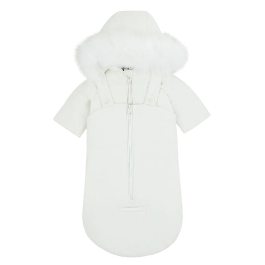 Galena Ivory Puffy White Snowsuit