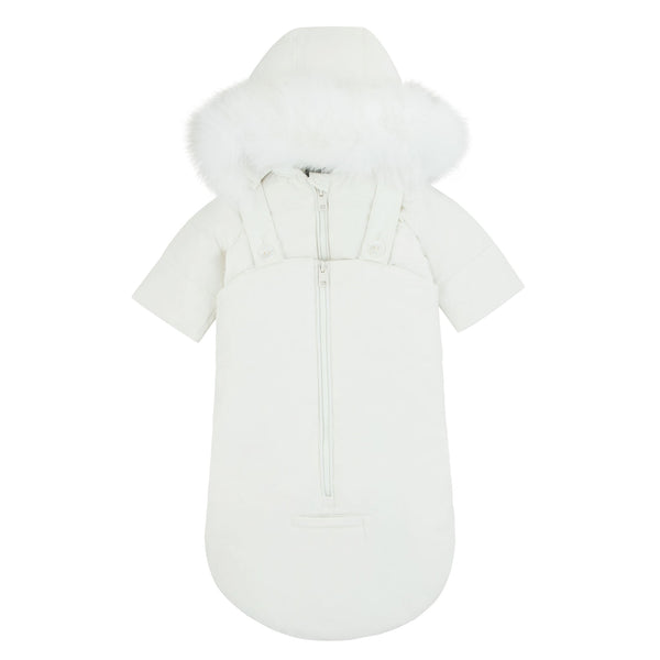 Galena Ivory Puffy White Snowsuit