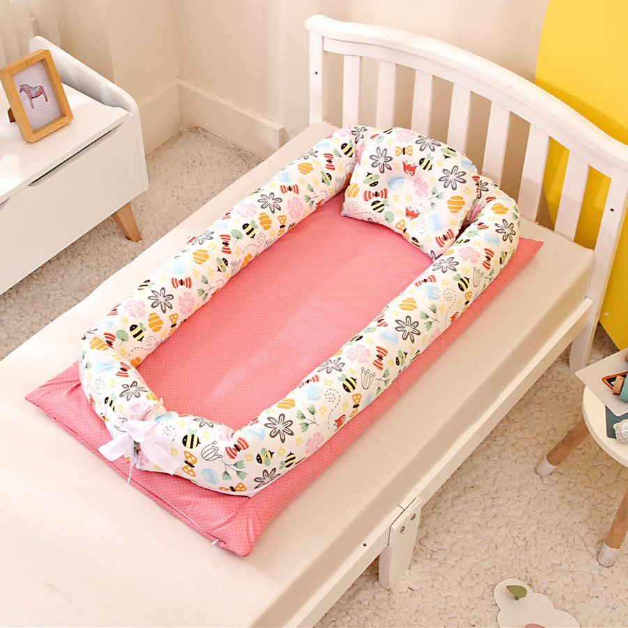 Cotton Portable Bed Is Removable And Washable - GuGuTon baby store - Baby Fashion - Toddlers Outfits - Babies Outfits - Toddler Clothes - Kids Clothing - Newborn Clothes - Newborn Wear - Kids Wear - Trending Clothes - Trending Outfits - Fall Fashion - Winter Fashion - Girls Clothes - Boys Clothes - Babies Wear - Kids Accessories - KidsWear - Summer Clothes - Summer Fashion - Summer Trend - Falls Sweaters - Tops - Bottom - Jeans - Blouse - Dresses - Newborn Dresses - Toys