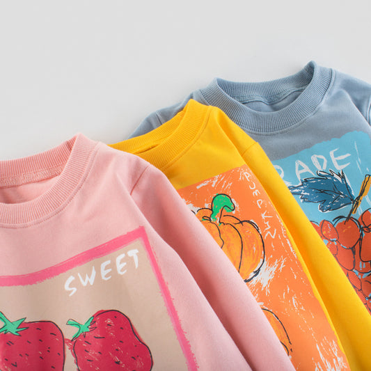 Lisbeth Terry Fruit Long Sleeves Sweater - GuGuTon baby store - Baby Fashion - Toddlers Outfits - Babies Outfits - Toddler Clothes - Kids Clothing - Newborn Clothes - Newborn Wear - Kids Wear - Trending Clothes - Trending Outfits - Fall Fashion - Winter Fashion - Girls Clothes - Boys Clothes - Babies Wear - Kids Accessories - KidsWear - Summer Clothes - Summer Fashion - Summer Trend - Falls Sweaters - Tops - Bottom - Jeans - Blouse - Dresses - Newborn Dresses - Toys