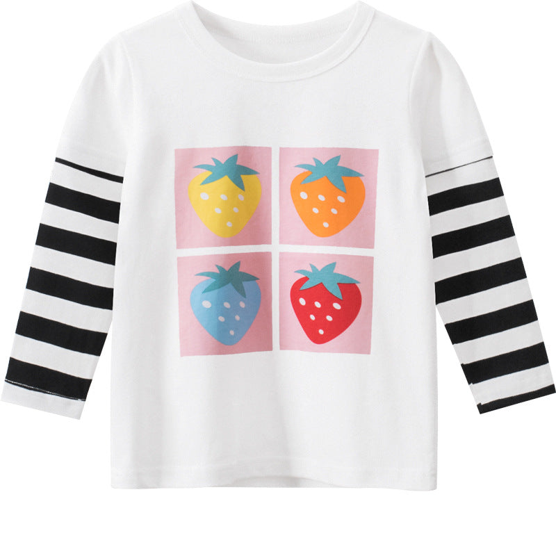 Nora Spring New Children's T-Shirt Baby Clothes Girl's T-Shirt - GuGuTon baby store - Baby Fashion - Toddlers Outfits - Babies Outfits - Toddler Clothes - Kids Clothing - Newborn Clothes - Newborn Wear - Kids Wear - Trending Clothes - Trending Outfits - Fall Fashion - Winter Fashion - Girls Clothes - Boys Clothes - Babies Wear - Kids Accessories - KidsWear - Summer Clothes - Summer Fashion - Summer Trend - Falls Sweaters - Tops - Bottom - Jeans - Blouse - Dresses - Newborn Dresses - Toys