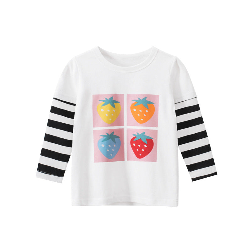 Nora Spring New Children's T-Shirt Baby Clothes Girl's T-Shirt - GuGuTon baby store - Baby Fashion - Toddlers Outfits - Babies Outfits - Toddler Clothes - Kids Clothing - Newborn Clothes - Newborn Wear - Kids Wear - Trending Clothes - Trending Outfits - Fall Fashion - Winter Fashion - Girls Clothes - Boys Clothes - Babies Wear - Kids Accessories - KidsWear - Summer Clothes - Summer Fashion - Summer Trend - Falls Sweaters - Tops - Bottom - Jeans - Blouse - Dresses - Newborn Dresses - Toys