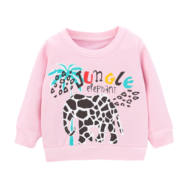 Ariana Children's Winter New Girl's Sweater Knit Round neck Long Sleeves