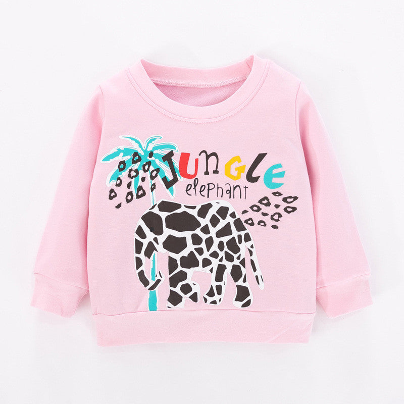 Ariana Children's Winter New Girl's Sweater Knit Round neck Long Sleeves