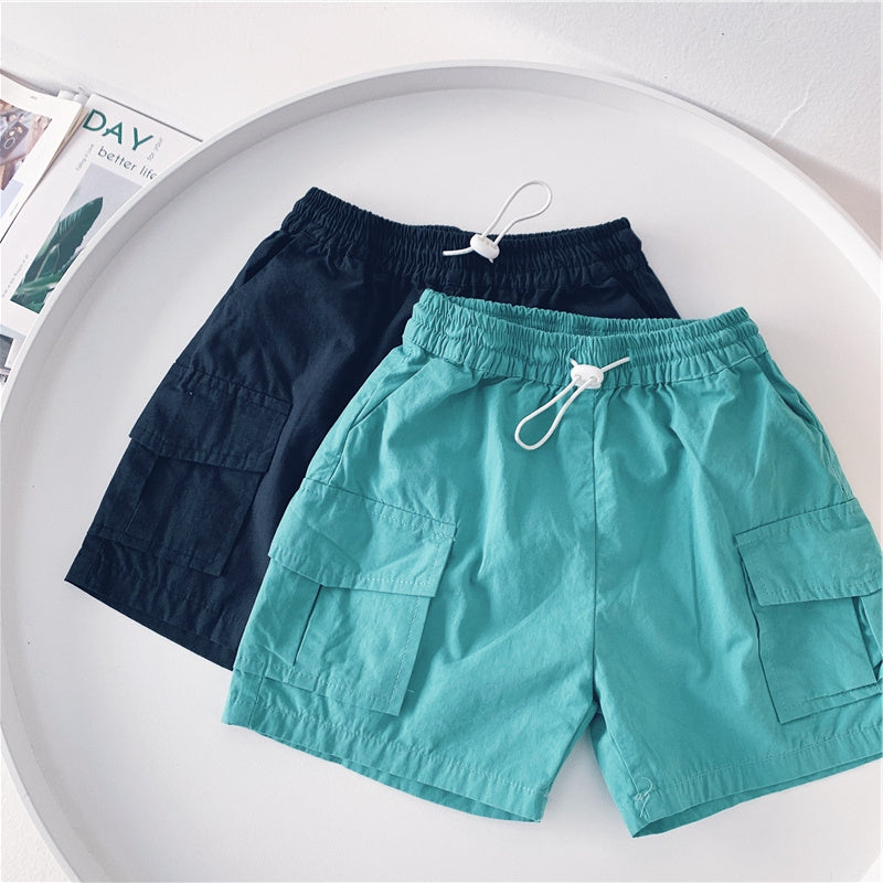 Leo Summer New Boys Workwear Casual Shorts Children's 5 Points Pants