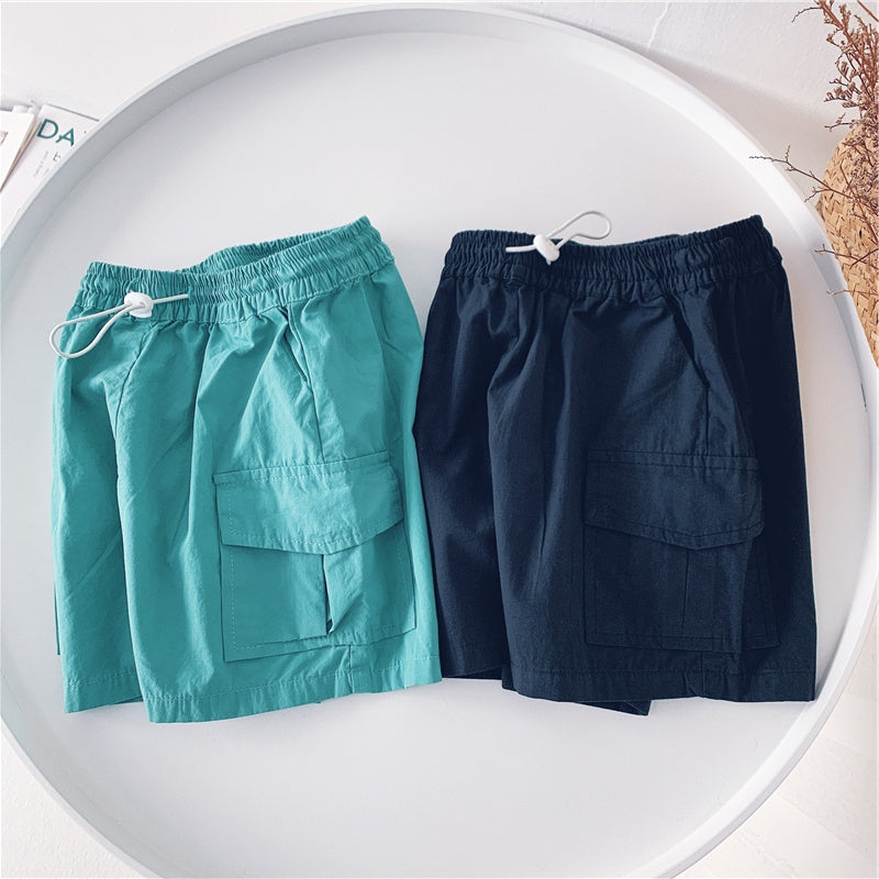 Leo Summer New Boys Workwear Casual Shorts Children's 5 Points Pants