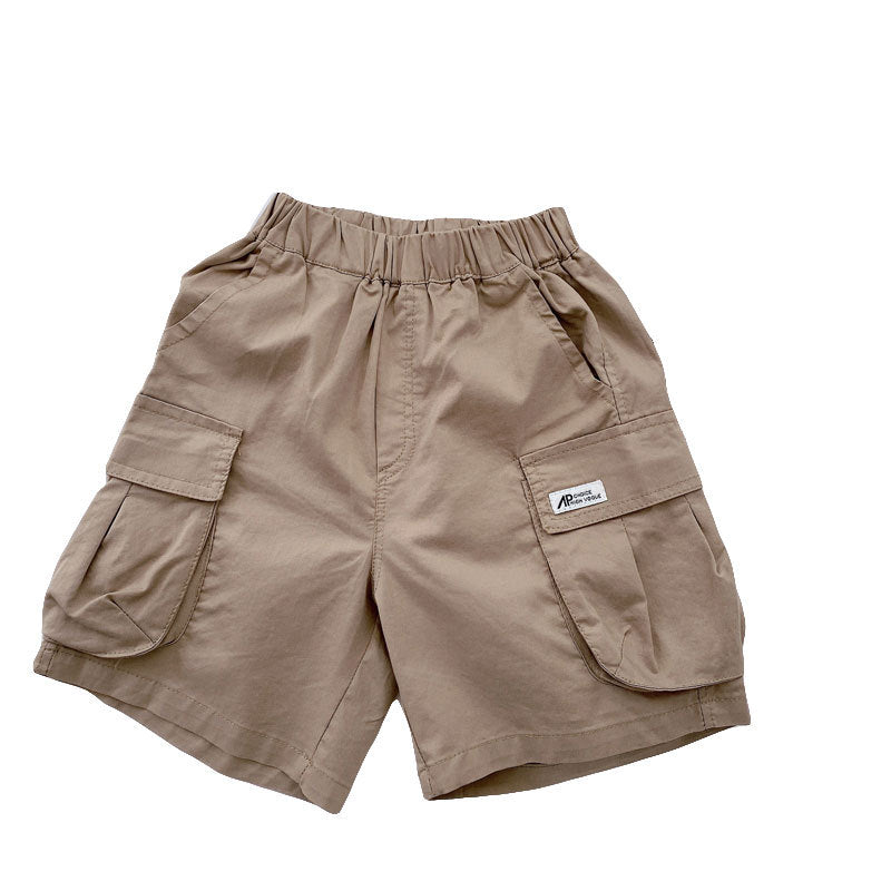 Henry Magic West Children"s Summer New Thin Cotton Tooling Shorts Boys" Korean Cool Loose Baby Pants