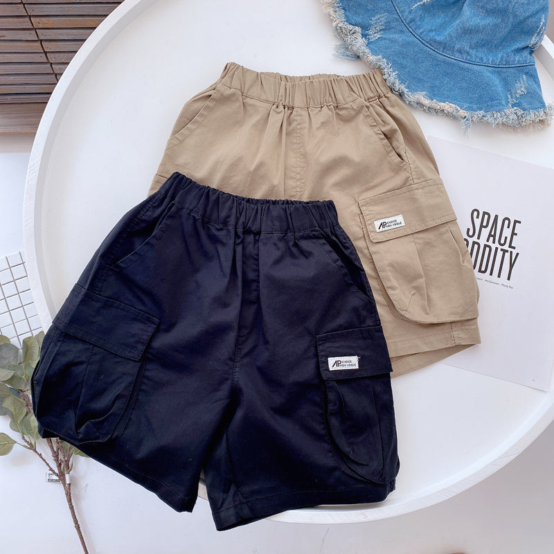 Henry Magic West Children"s Summer New Thin Cotton Tooling Shorts Boys" Korean Cool Loose Baby Pants