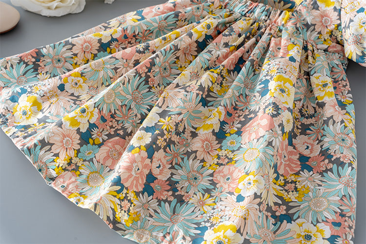 Vanesa Comfortable bubble sleeve floral girl dress - GuGuTon baby store - Baby Fashion - Toddlers Outfits - Babies Outfits - Toddler Clothes - Kids Clothing - Newborn Clothes - Newborn Wear - Kids Wear - Trending Clothes - Trending Outfits - Fall Fashion - Winter Fashion - Girls Clothes - Boys Clothes - Babies Wear - Kids Accessories - KidsWear - Summer Clothes - Summer Fashion - Summer Trend - Falls Sweaters - Tops - Bottom - Jeans - Blouse - Dresses - Newborn Dresses - Toys