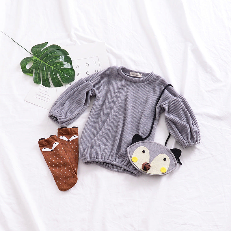 Eva Girls Spring Lantern Sleeve Solid Color Kids T-shirt Top - GuGuTon baby store - Baby Fashion - Toddlers Outfits - Babies Outfits - Toddler Clothes - Kids Clothing - Newborn Clothes - Newborn Wear - Kids Wear - Trending Clothes - Trending Outfits - Fall Fashion - Winter Fashion - Girls Clothes - Boys Clothes - Babies Wear - Kids Accessories - KidsWear - Summer Clothes - Summer Fashion - Summer Trend - Falls Sweaters - Tops - Bottom - Jeans - Blouse - Dresses - Newborn Dresses - Toys