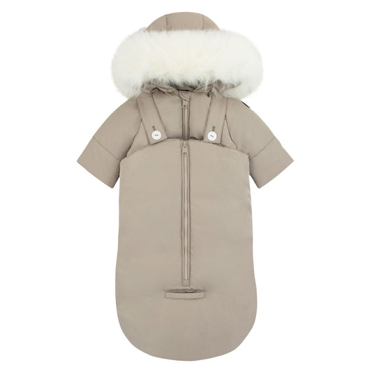 Jaxon Beige Cover Elegant Baby Snowsuit