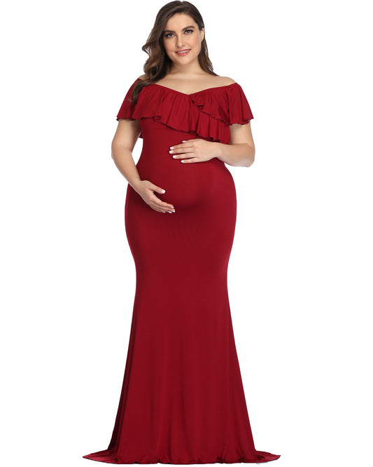 Annabelle Maternity Photography Chiffon Mop Maxi Dress