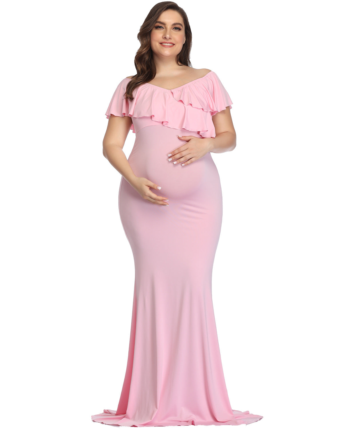 Annabelle Maternity Photography Chiffon Mop Maxi Dress