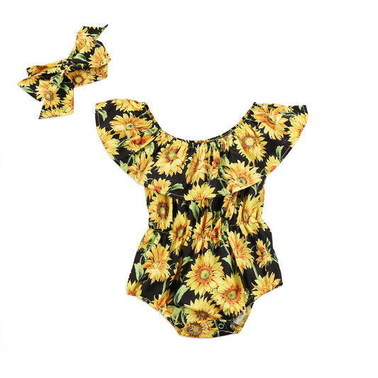Shantal Jumpsuits Baby flower print Romper