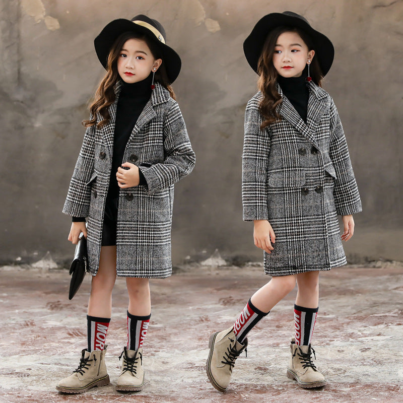 Gennesies Gray plaid houndstooth coat for girls Tops - GuGuTon baby store - Baby Fashion - Toddlers Outfits - Babies Outfits - Toddler Clothes - Kids Clothing - Newborn Clothes - Newborn Wear - Kids Wear - Trending Clothes - Trending Outfits - Fall Fashion - Winter Fashion - Girls Clothes - Boys Clothes - Babies Wear - Kids Accessories - KidsWear - Summer Clothes - Summer Fashion - Summer Trend - Falls Sweaters - Tops - Bottom - Jeans - Blouse - Dresses - Newborn Dresses - Toys