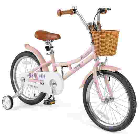 18 Inch Kids Bike with Adjustable Height and Basket
