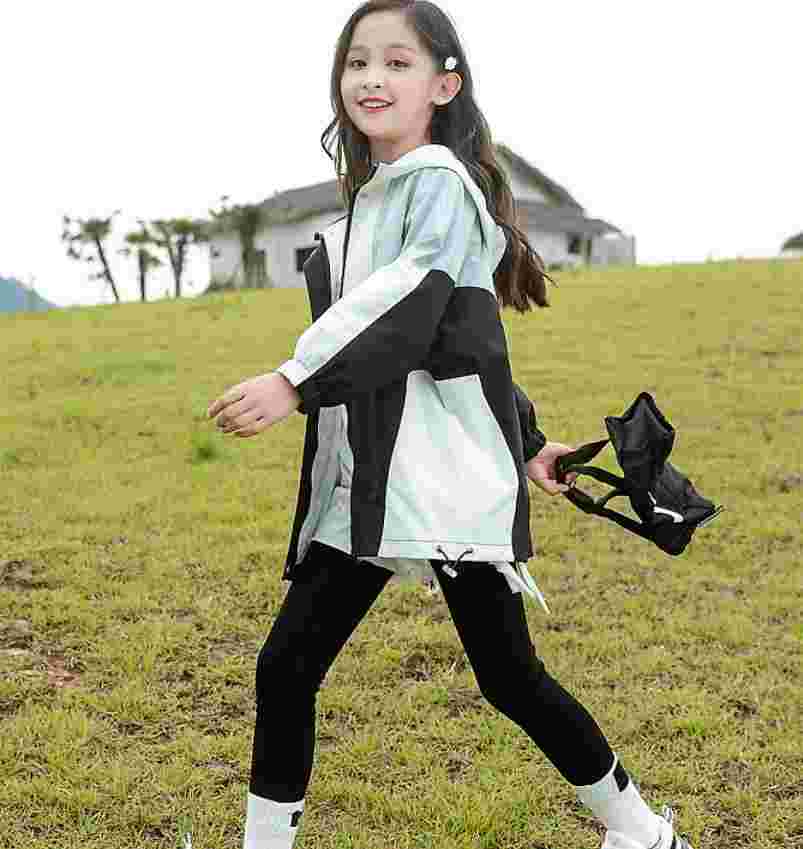 Xina Children's Spring Trench Coat - Shell Jacket for Girls