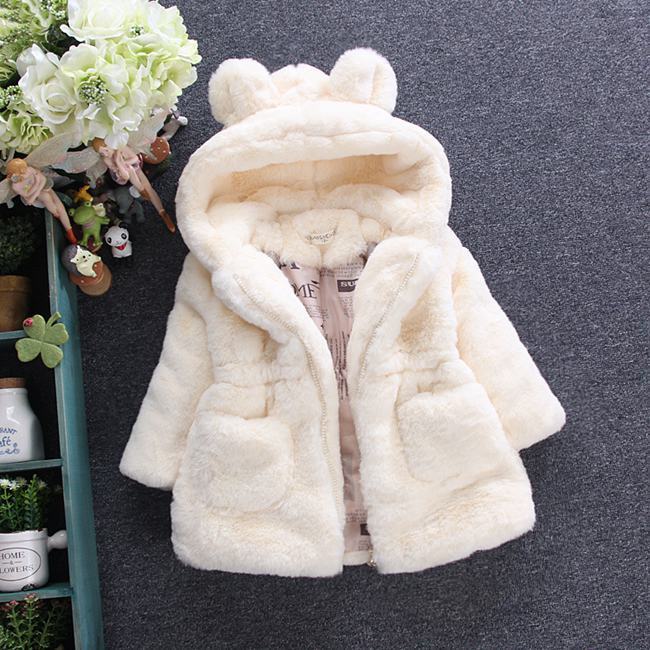 Hannie A girl's fur coat for autumn and winter Tops