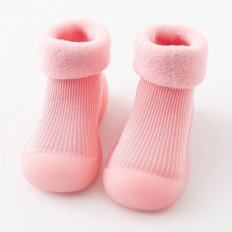 Gaiga Plush and Thickened Soft Soles Non Slip Pure Cotton Floor Socks