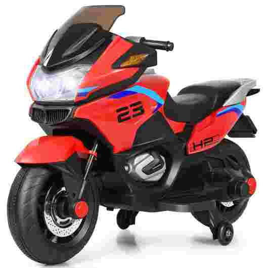 12V Kids Ride On Motorcycle - Electric Motor Bike Red