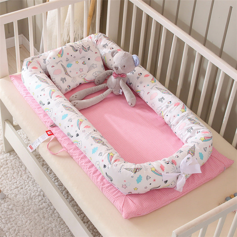 Cotton Portable Bed Is Removable And Washable - GuGuTon baby store - Baby Fashion - Toddlers Outfits - Babies Outfits - Toddler Clothes - Kids Clothing - Newborn Clothes - Newborn Wear - Kids Wear - Trending Clothes - Trending Outfits - Fall Fashion - Winter Fashion - Girls Clothes - Boys Clothes - Babies Wear - Kids Accessories - KidsWear - Summer Clothes - Summer Fashion - Summer Trend - Falls Sweaters - Tops - Bottom - Jeans - Blouse - Dresses - Newborn Dresses - Toys