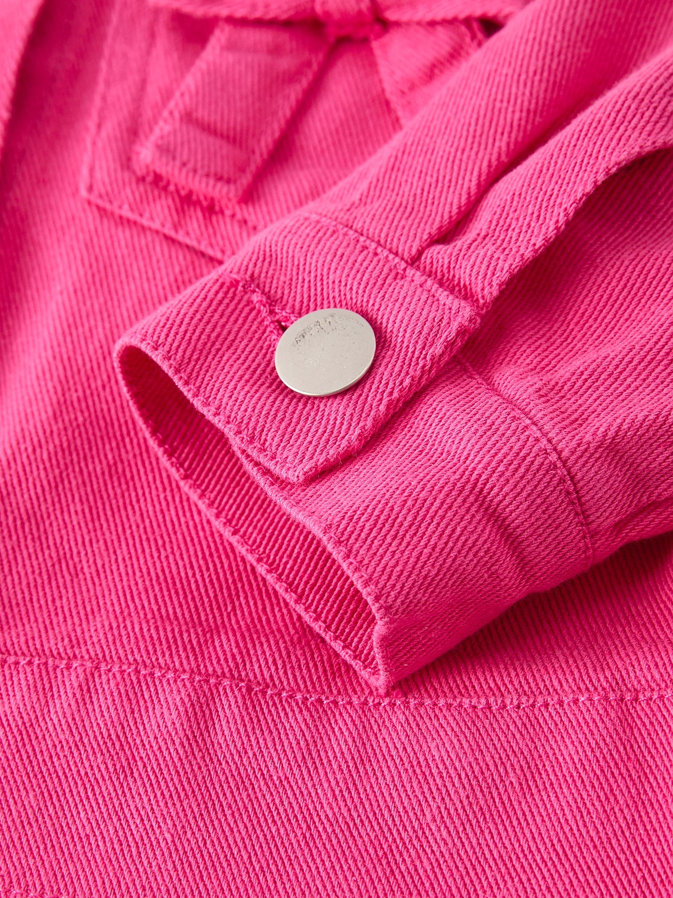 Xelenia Hot Pink Fall Girls Denim Top