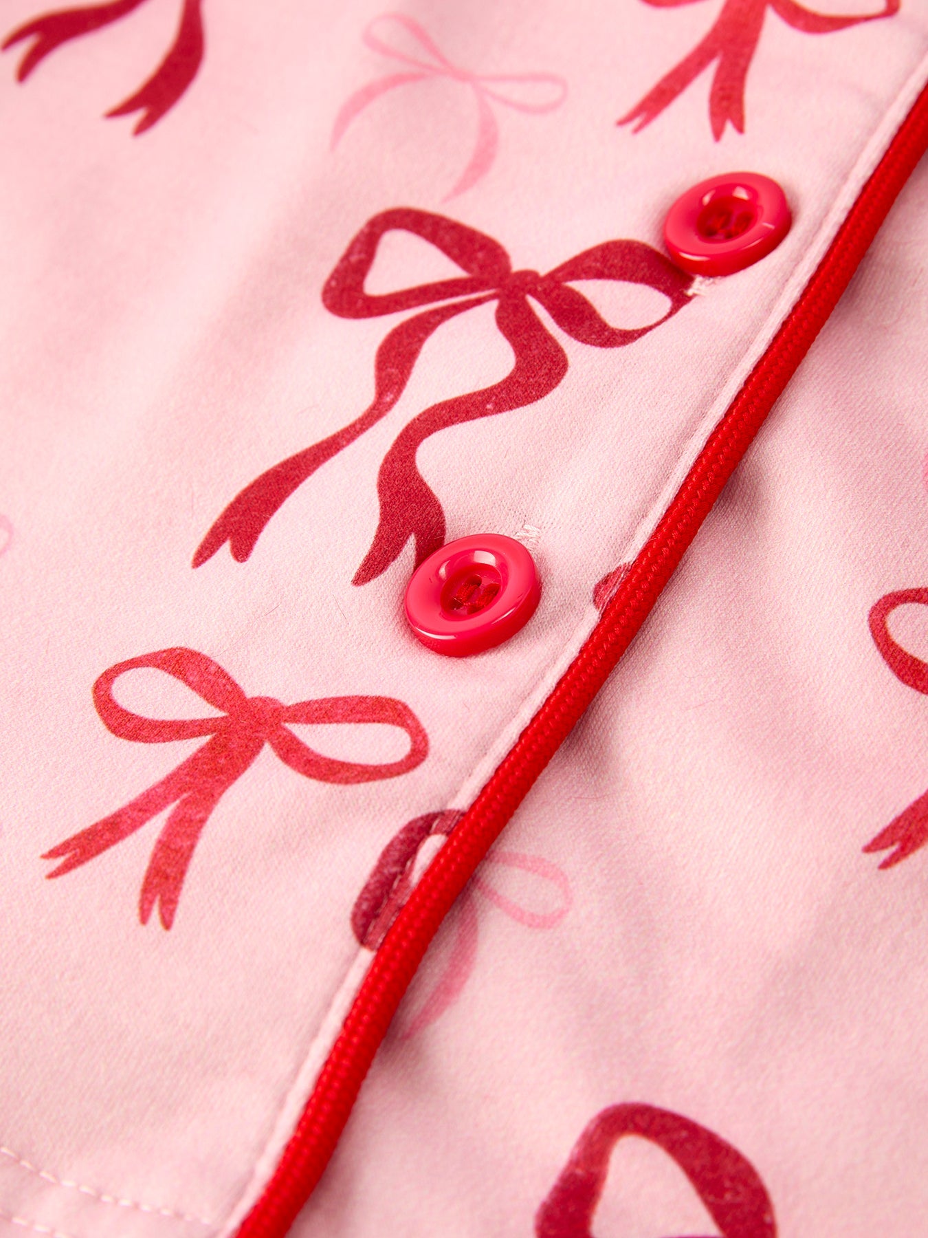 Samantha Bow Girls Pajama Set with Furry Trim