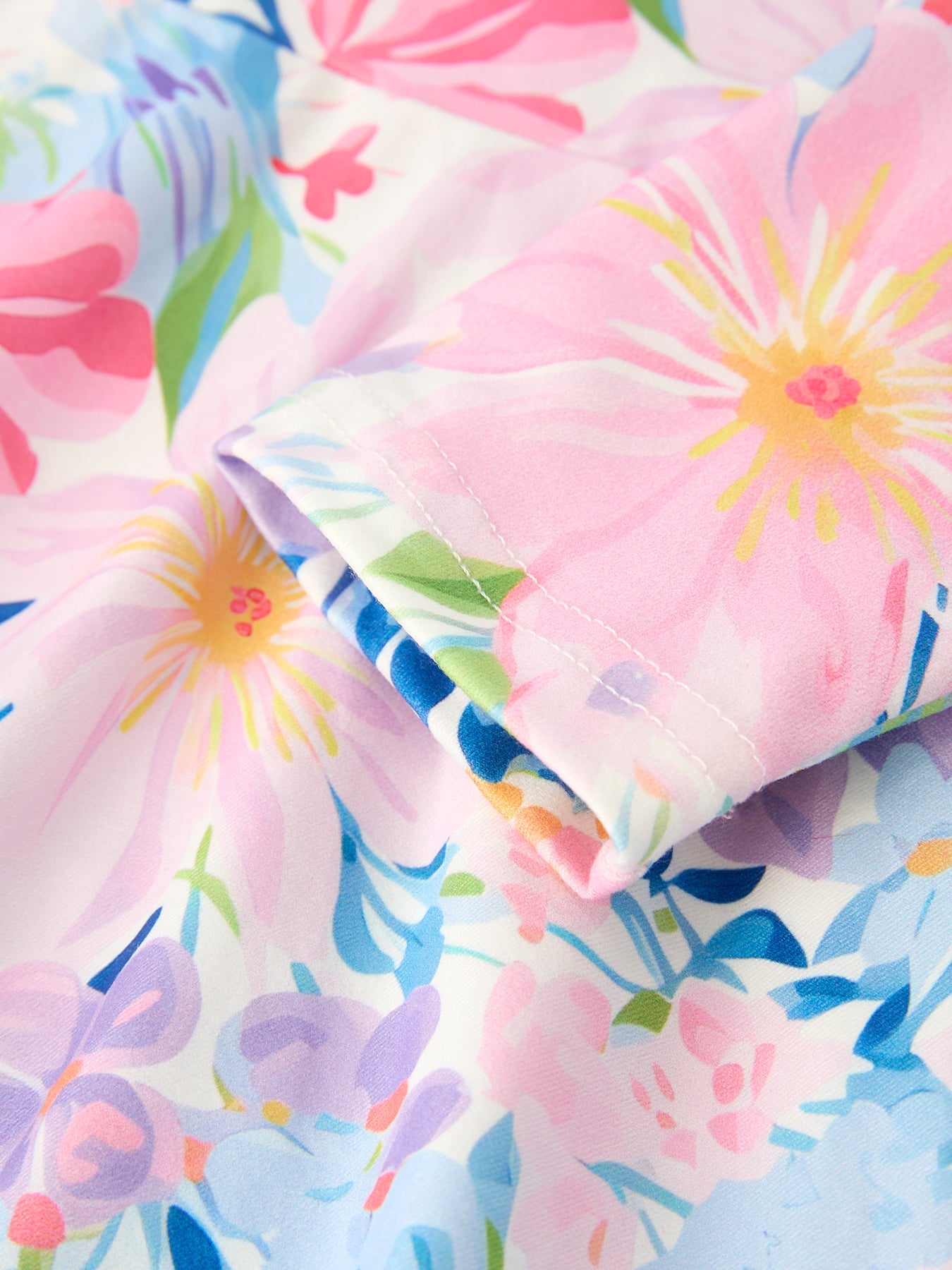 Yakaira Floral Print Girl Dress with Long Sleeves