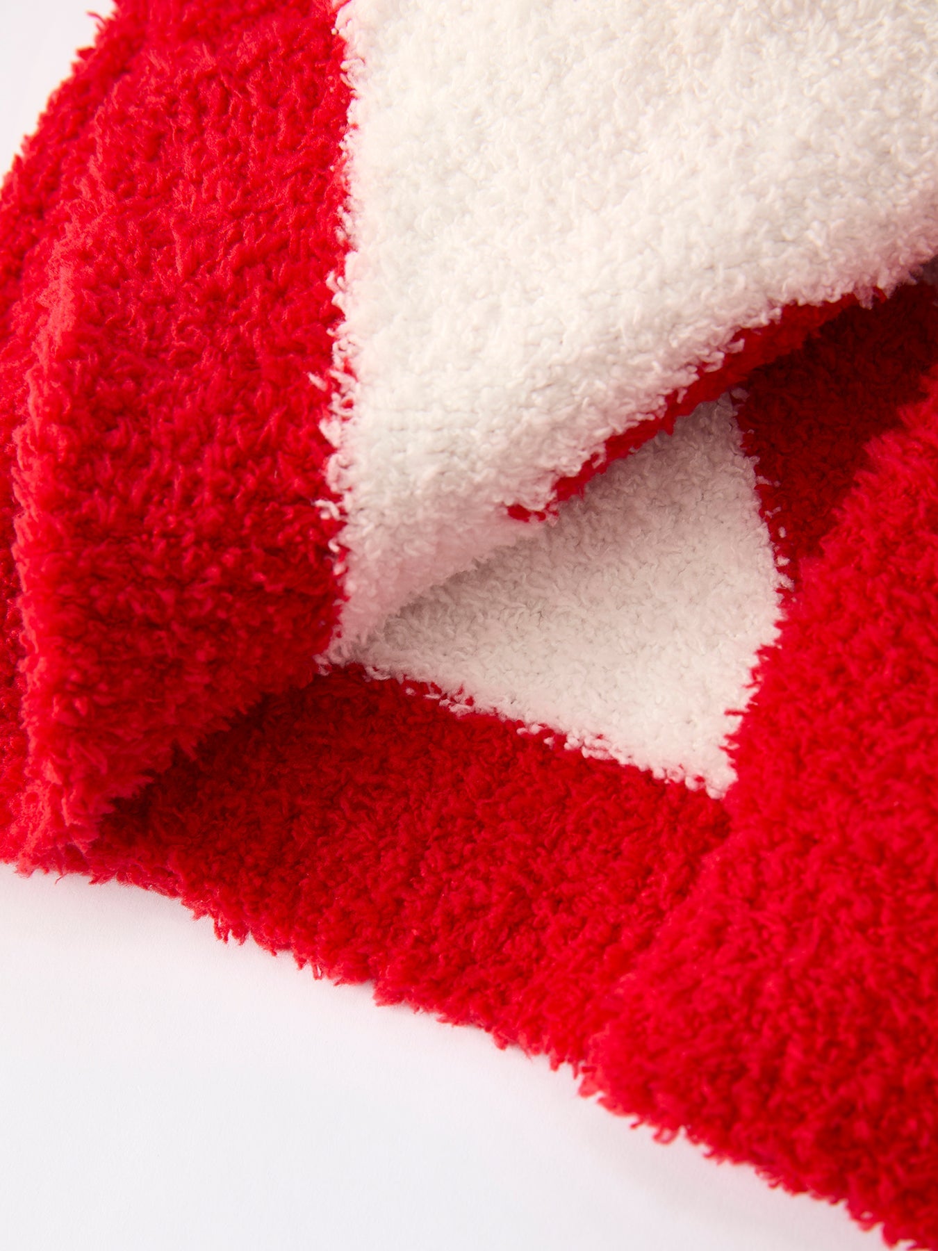 Millie Girls Red Heart Pattern Fuzzy Knit Cardigan with Front Pockets