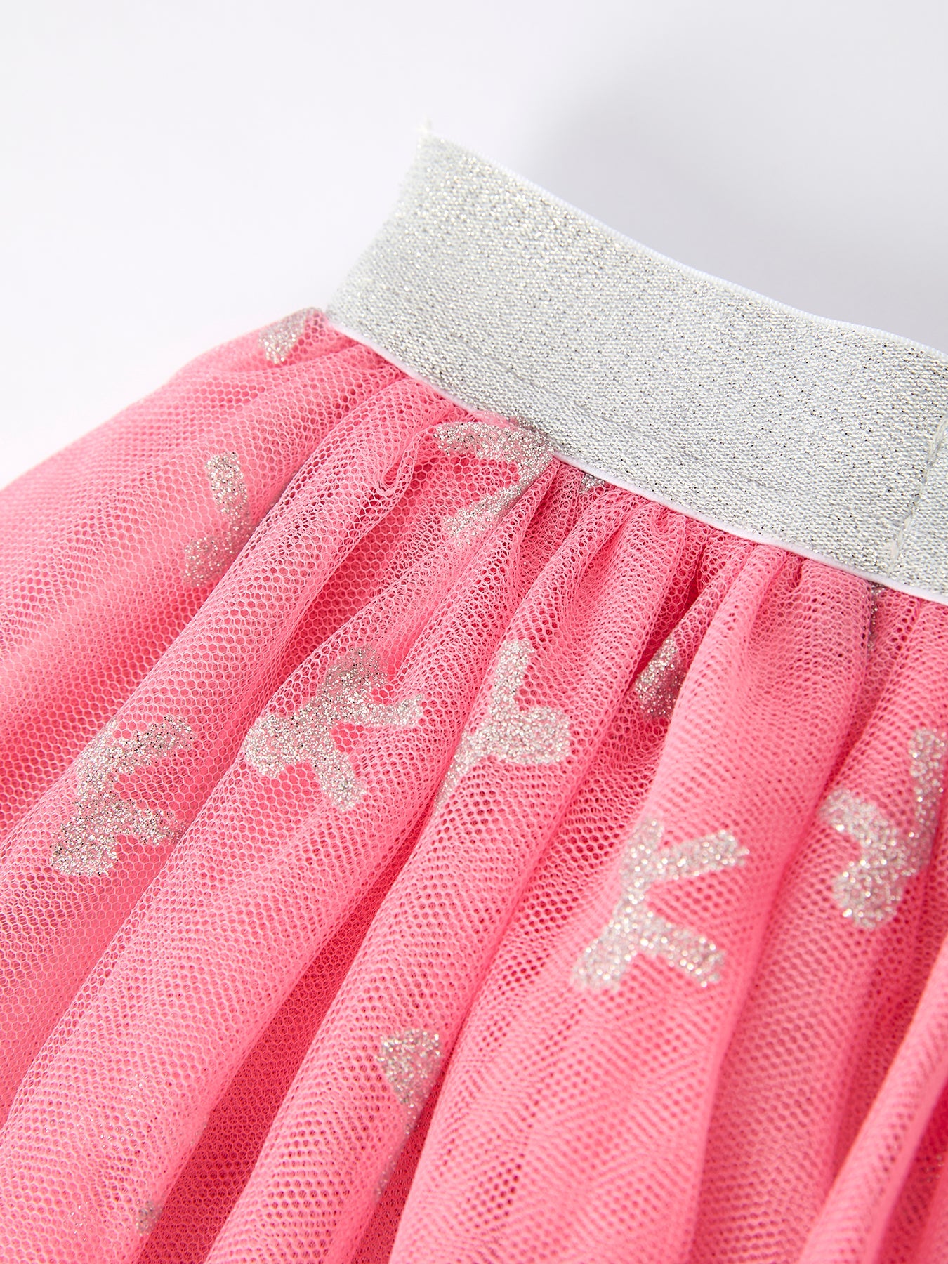 Bermudes Girls Fall Outfit – FAITH Letter Sweatshirt and Pink Tulle Skirt Set