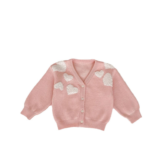 Aiden Sweater Baby Coat Love Embroidered Sweater
