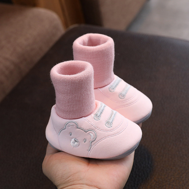 Angel Baby Cloth Shoes Simple Baby Indoor Non-slip Toddler Shoes