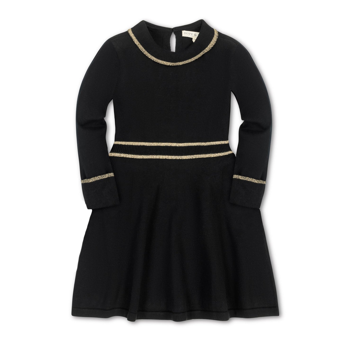 Organic Gold Tipped Sweater Dress - Baby