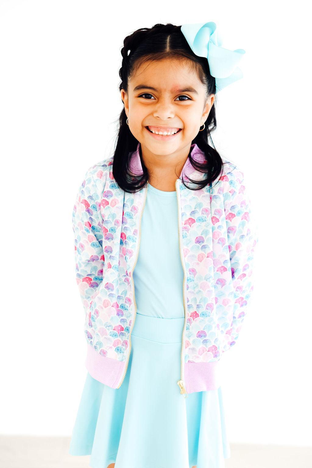 Rikermis Mermaid Scales Satin Jacket