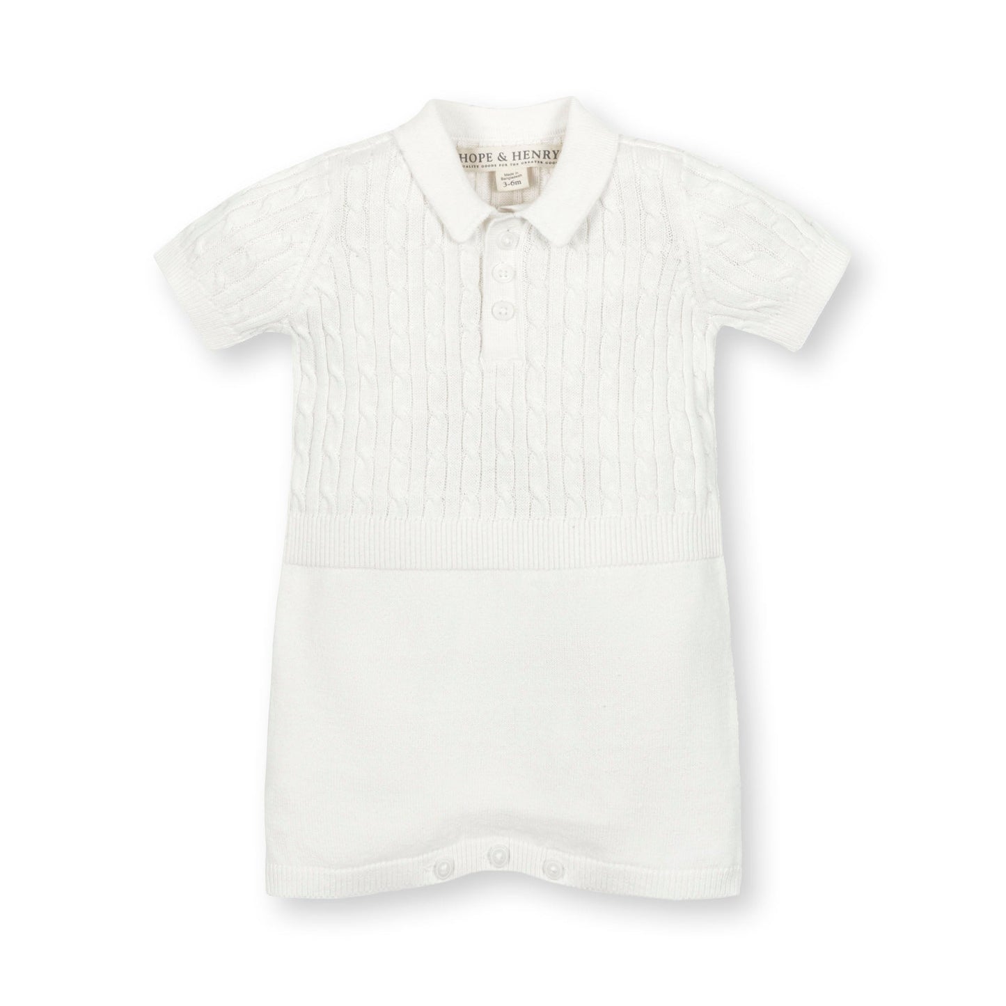 Messiah Organic Shortie Cable Sweater Romper