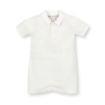 Messiah Organic Shortie Cable Sweater Romper