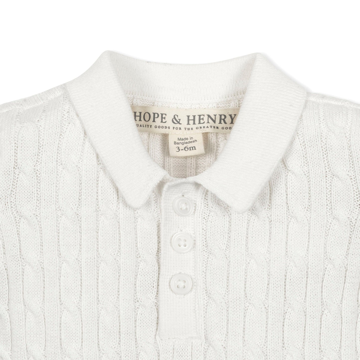 Messiah Organic Shortie Cable Sweater Romper