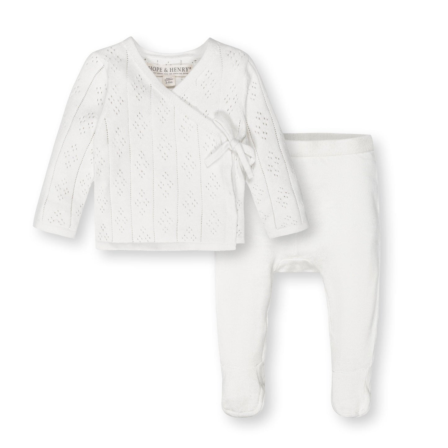 Heillyn Organic Pointelle Sweater and Legging Set