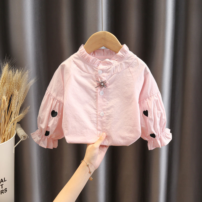 Mia Girls Shirts Autumn Baby Print Long-sleeved Blouse Doll Shirts Spring and Autumn Clothes Baby Girls Blouse Girl Tops
