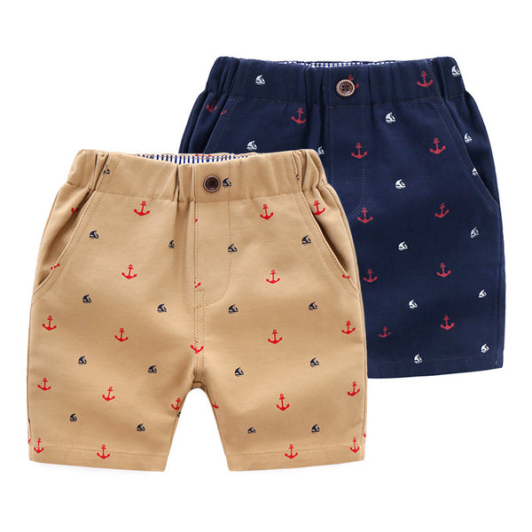 Samuel Casual Baby Print Fashion Thin Pants Children Beach Shorts