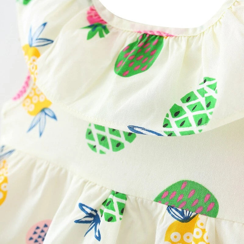 Mariela Pineapple print baby dress comfortable girls