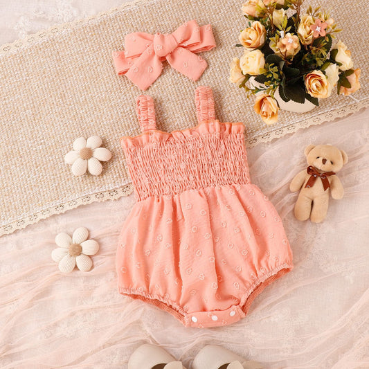 Sleeveless Jumpsuit Going Out Rompers Hair Band Set