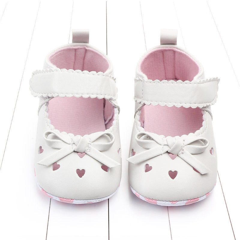 Alianna Bow Plain Color Princess Shoes