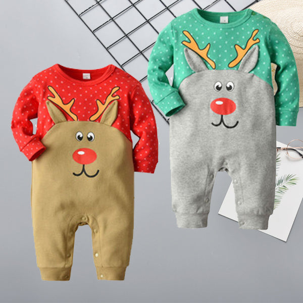 Isaias Christmas Long Sleeve Baby Jumpsuit