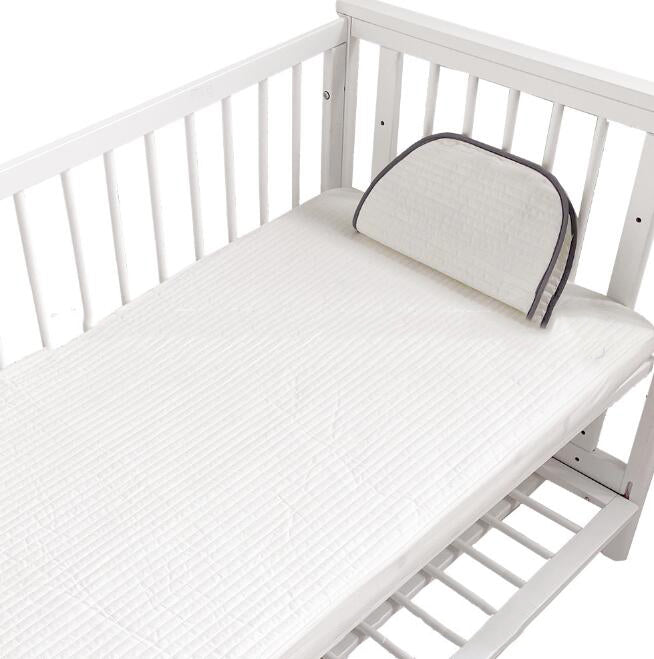 Baby fitted sheet pure cotton plus cotton quilted embroidered