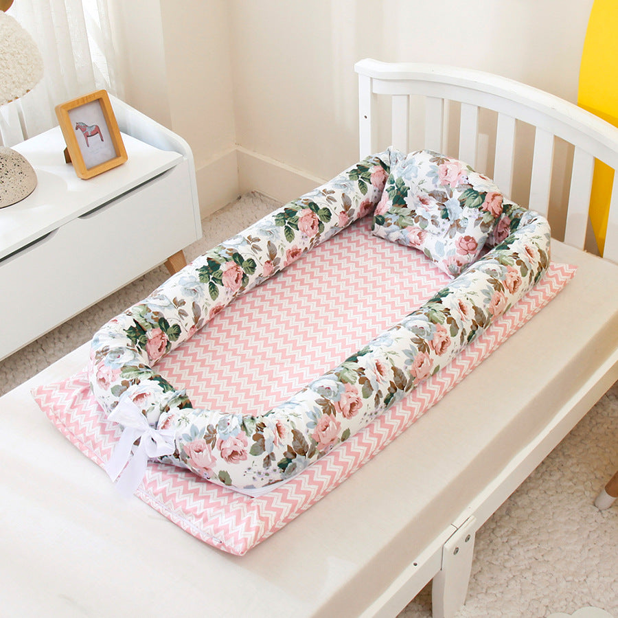 Cotton Portable Bed Is Removable And Washable - GuGuTon baby store - Baby Fashion - Toddlers Outfits - Babies Outfits - Toddler Clothes - Kids Clothing - Newborn Clothes - Newborn Wear - Kids Wear - Trending Clothes - Trending Outfits - Fall Fashion - Winter Fashion - Girls Clothes - Boys Clothes - Babies Wear - Kids Accessories - KidsWear - Summer Clothes - Summer Fashion - Summer Trend - Falls Sweaters - Tops - Bottom - Jeans - Blouse - Dresses - Newborn Dresses - Toys