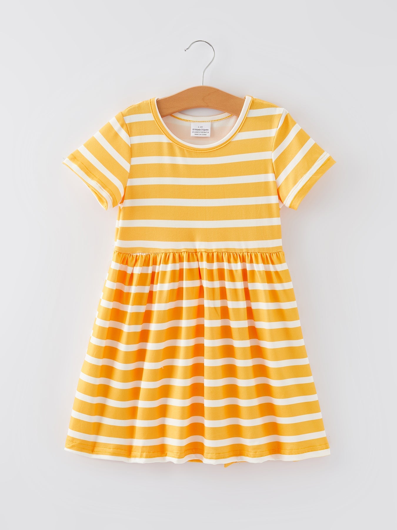 Yenn Sunflower Girls' Milk Silk Dress 3-piece Set