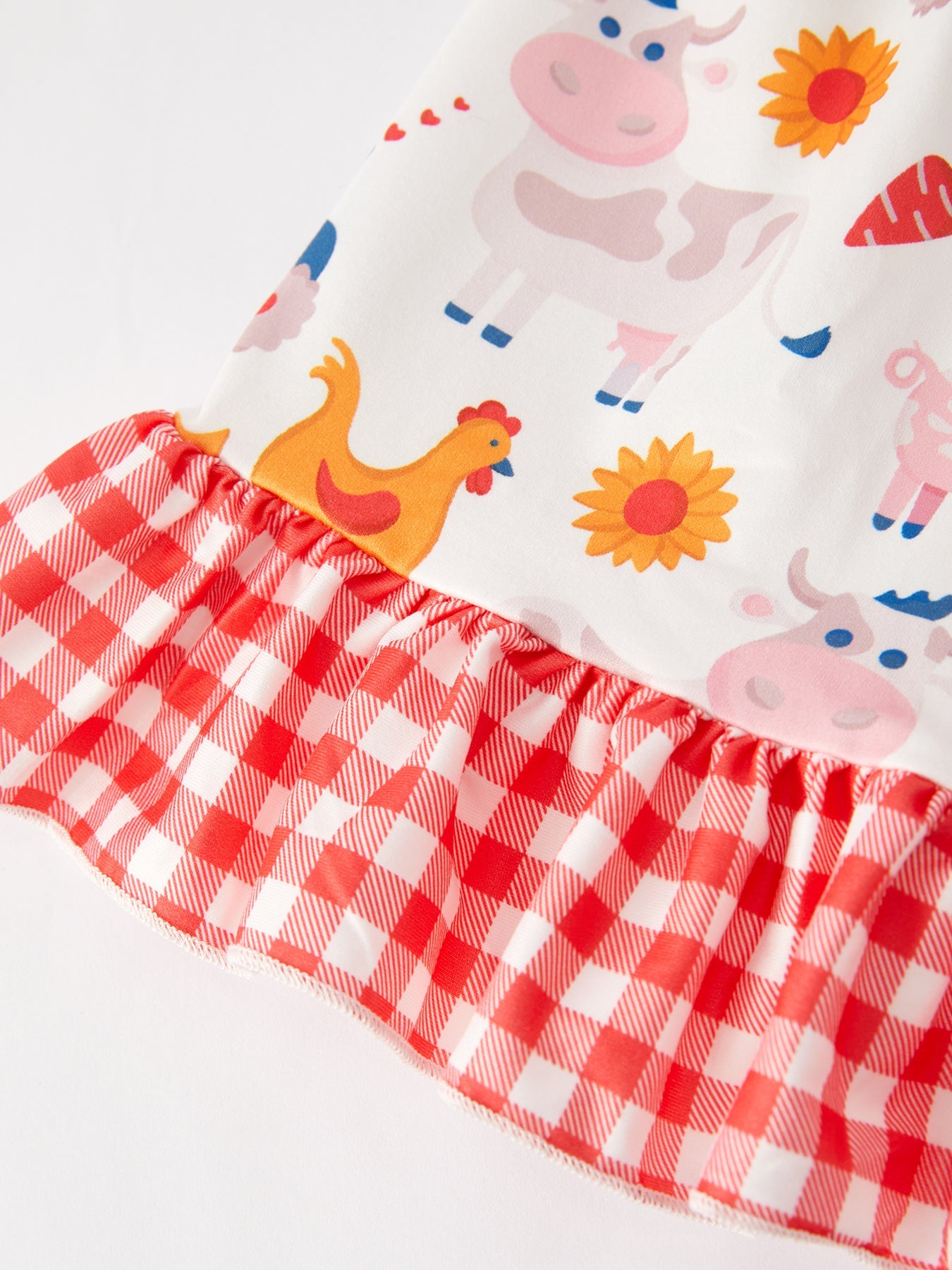 Fermina Farm Ruffle Girls Dress